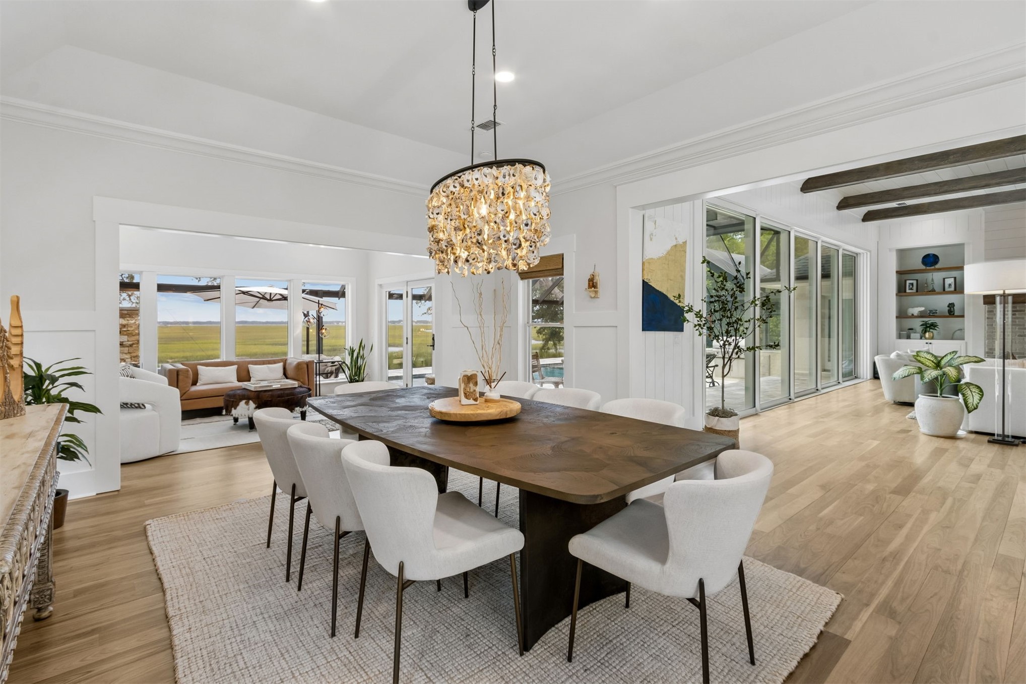 12 Marsh Point Road Fernandina Beach, FL 32034 - Photo 6 of 79 a view of a dining room with furniture window and wooden floor
