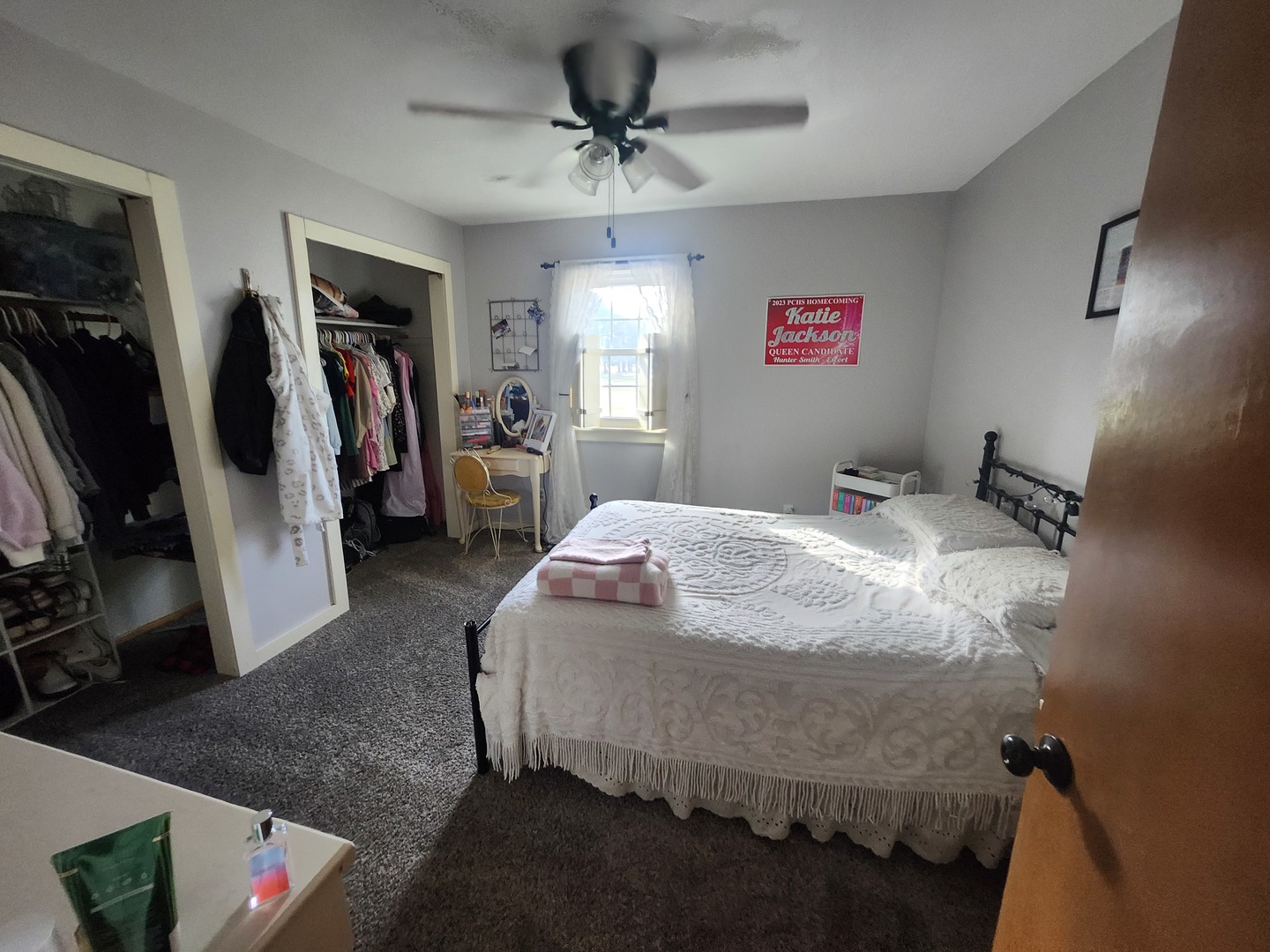 3649 Hamilton Park Road Pinckneyville, IL 62274 - Photo 13 of 24 a bedroom with a bed and a walk in closet