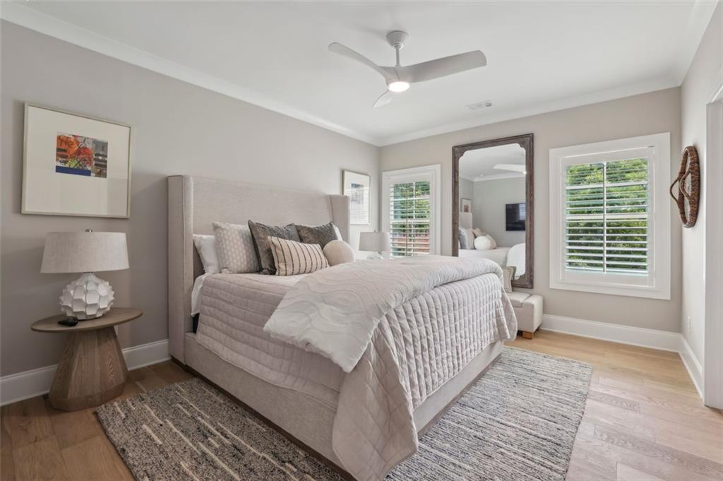 2591 Apple Valley Road Brookhaven, GA 30319 - Photo 28 of 31 a bedroom with a bed and glass window