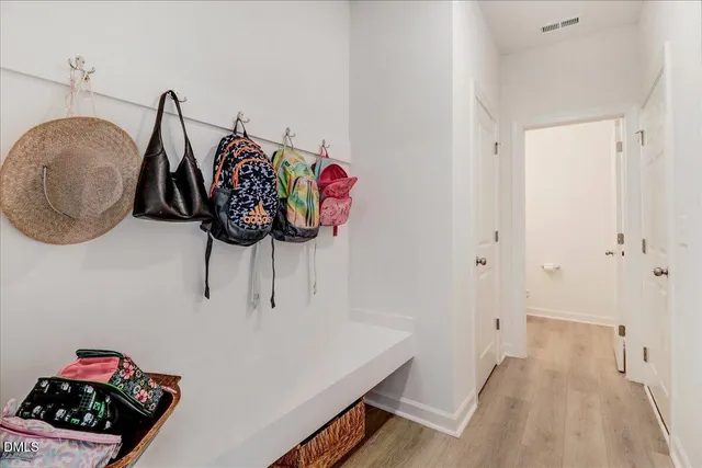 a room with a bed and a table