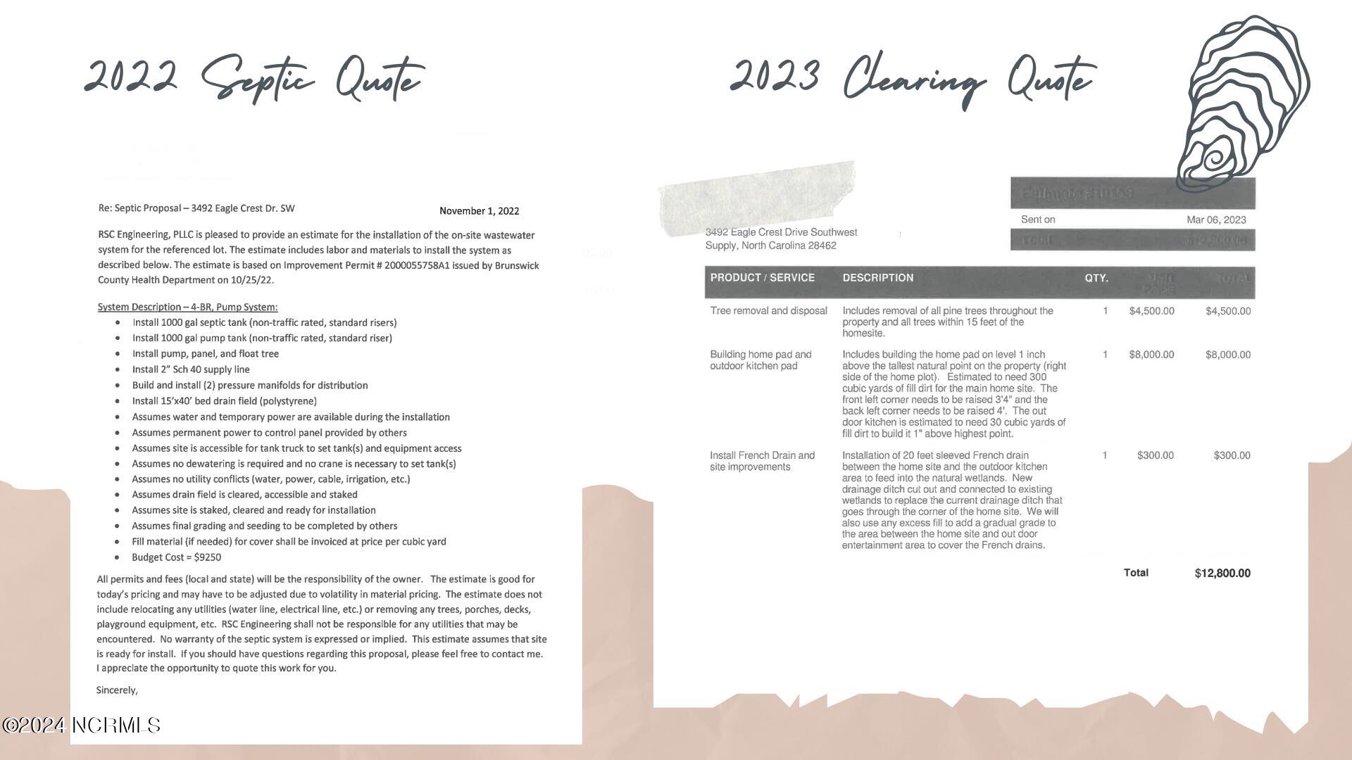 3492 Eagle Crest Drive Southwest Supply, NC 28462 - Photo 13 of 27 013 - Clearing and Septic Quote