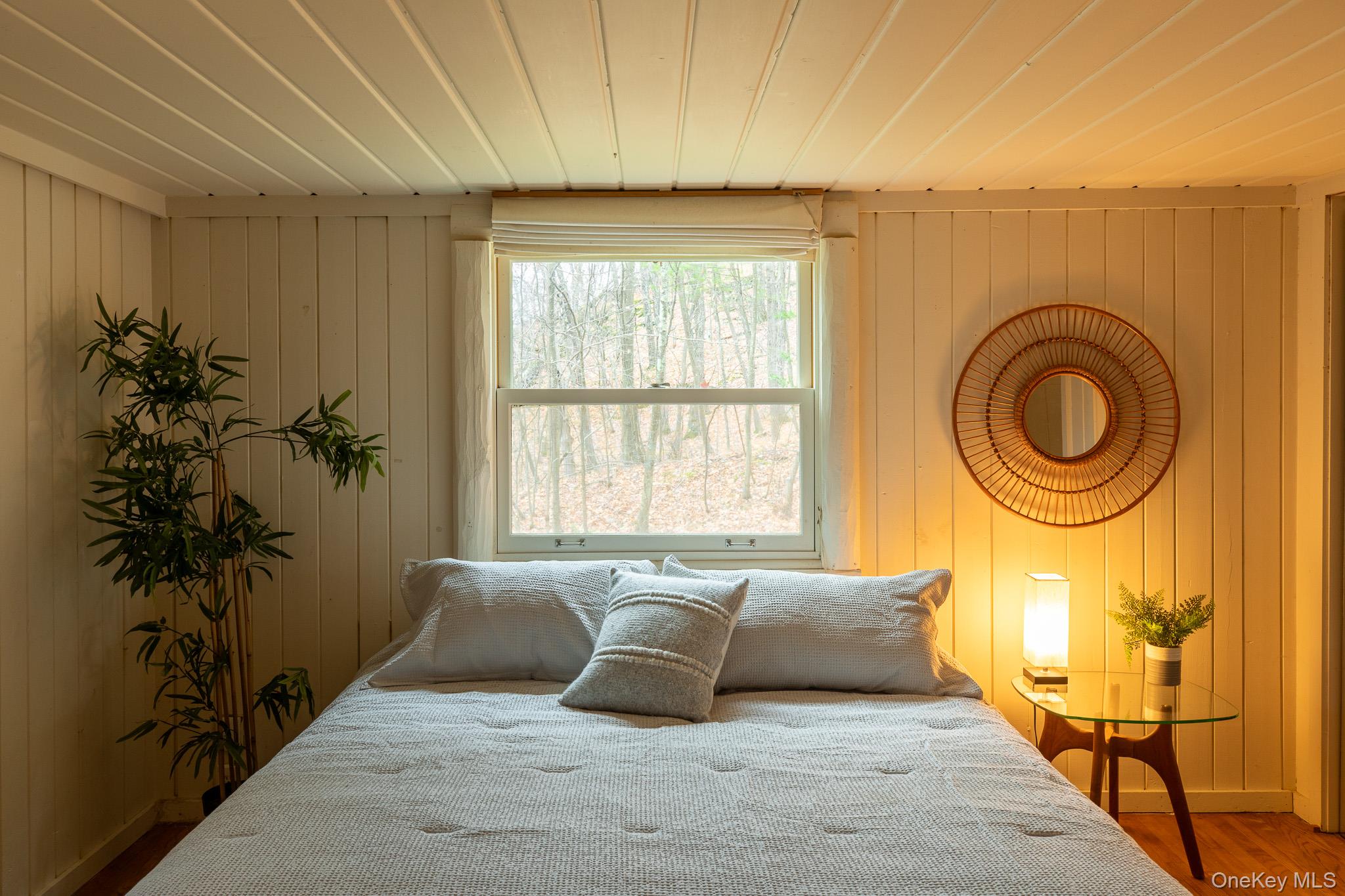79 Torre Rock Road Red Hook, NY 12571 - Photo 20 of 33 Bedroom with wooden ceiling, wood finished floors, and wood walls