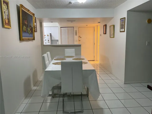 a view of a balcony from door