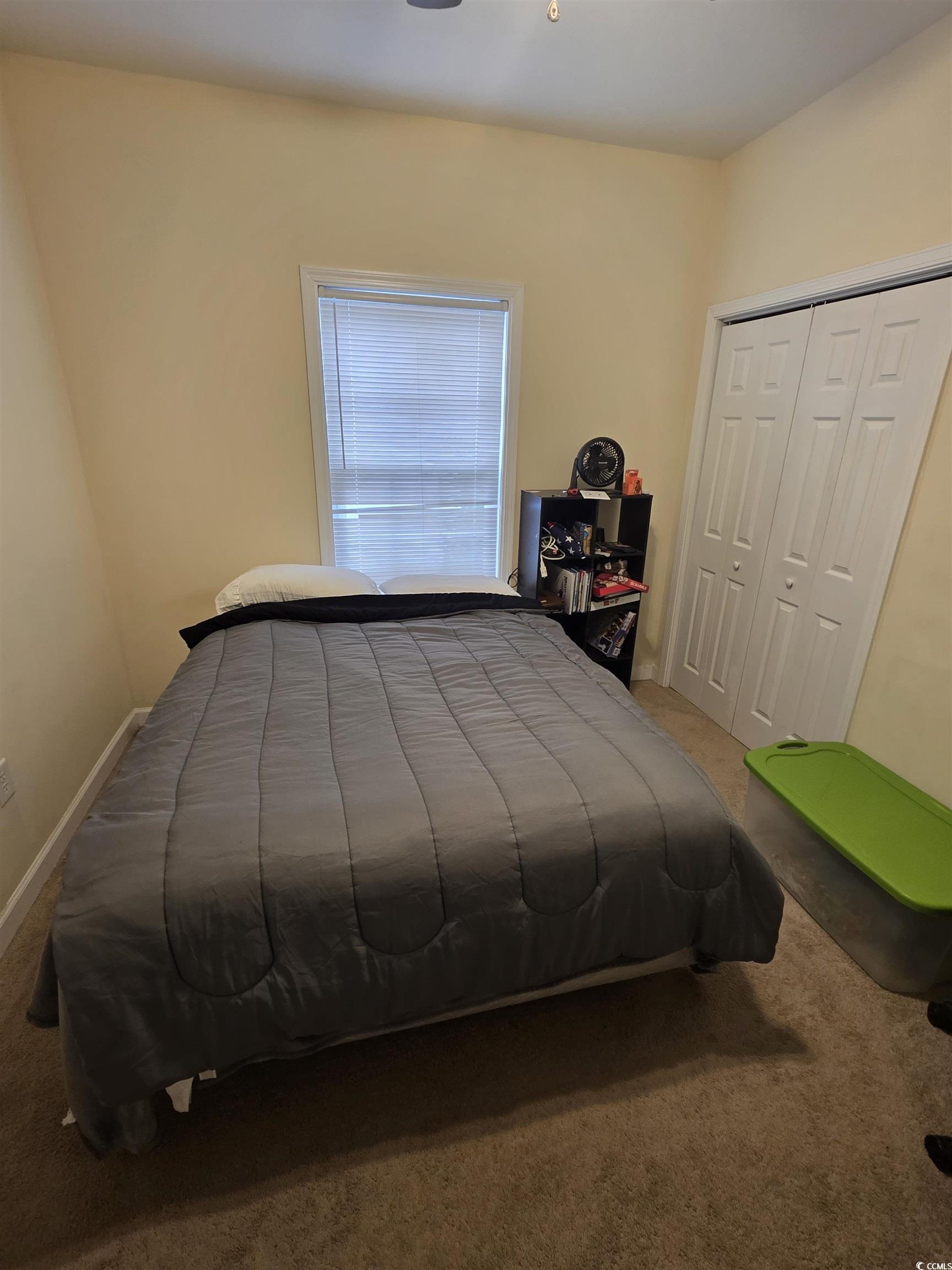 417 Cassian Way Myrtle Beach, SC 29588 - Photo 12 of 13 Bedroom with carpet flooring, a closet, and ceiling fan