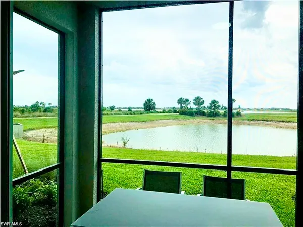 a view of lake from balcony