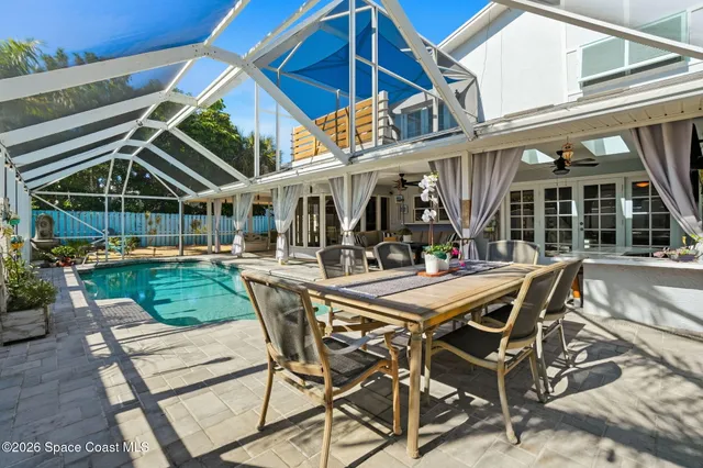 a house view with a garden space