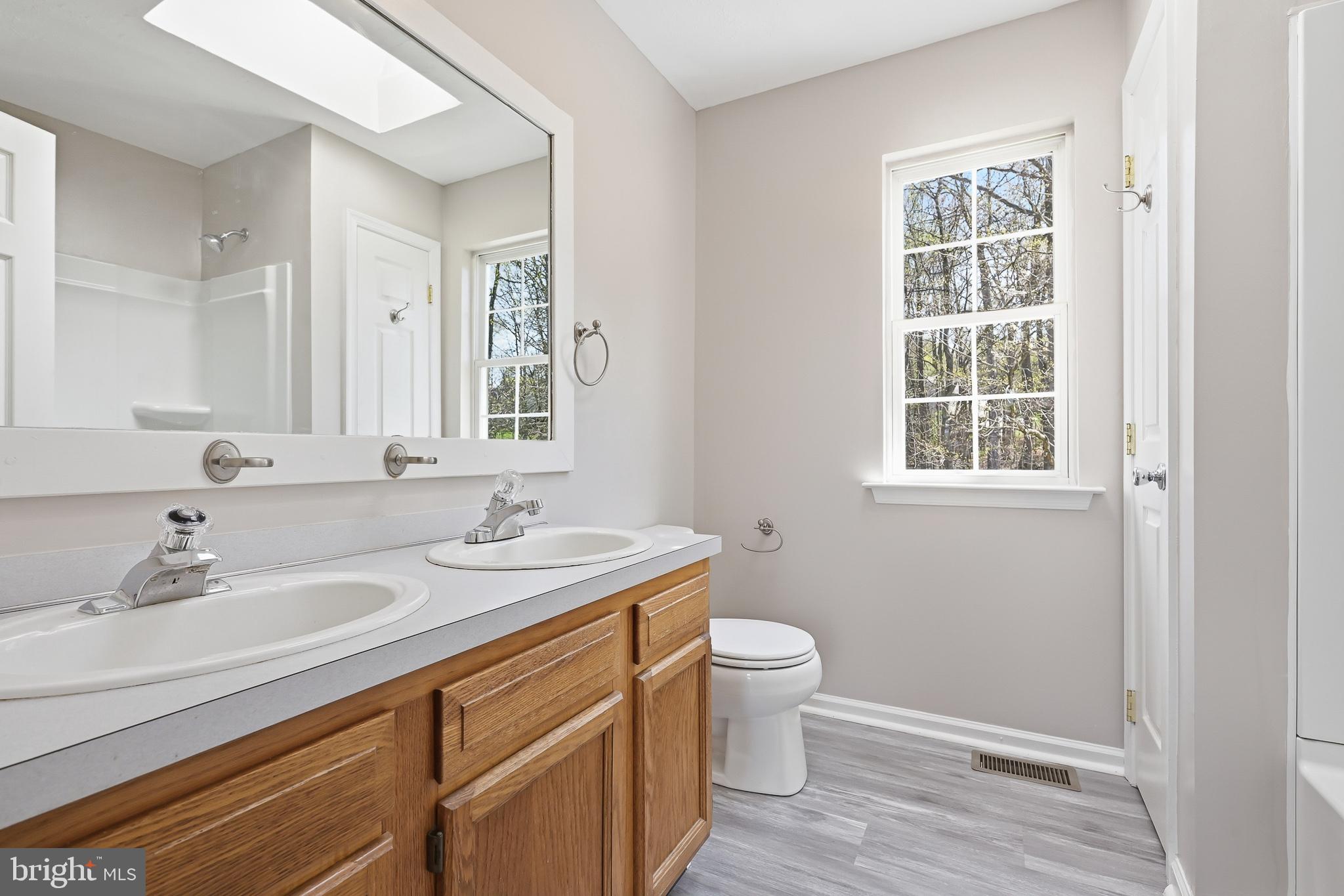 118 Liberty Lane Elkton, MD 21921 - Photo 17 of 31 a bathroom with a sink toilet a mirror and next to a window