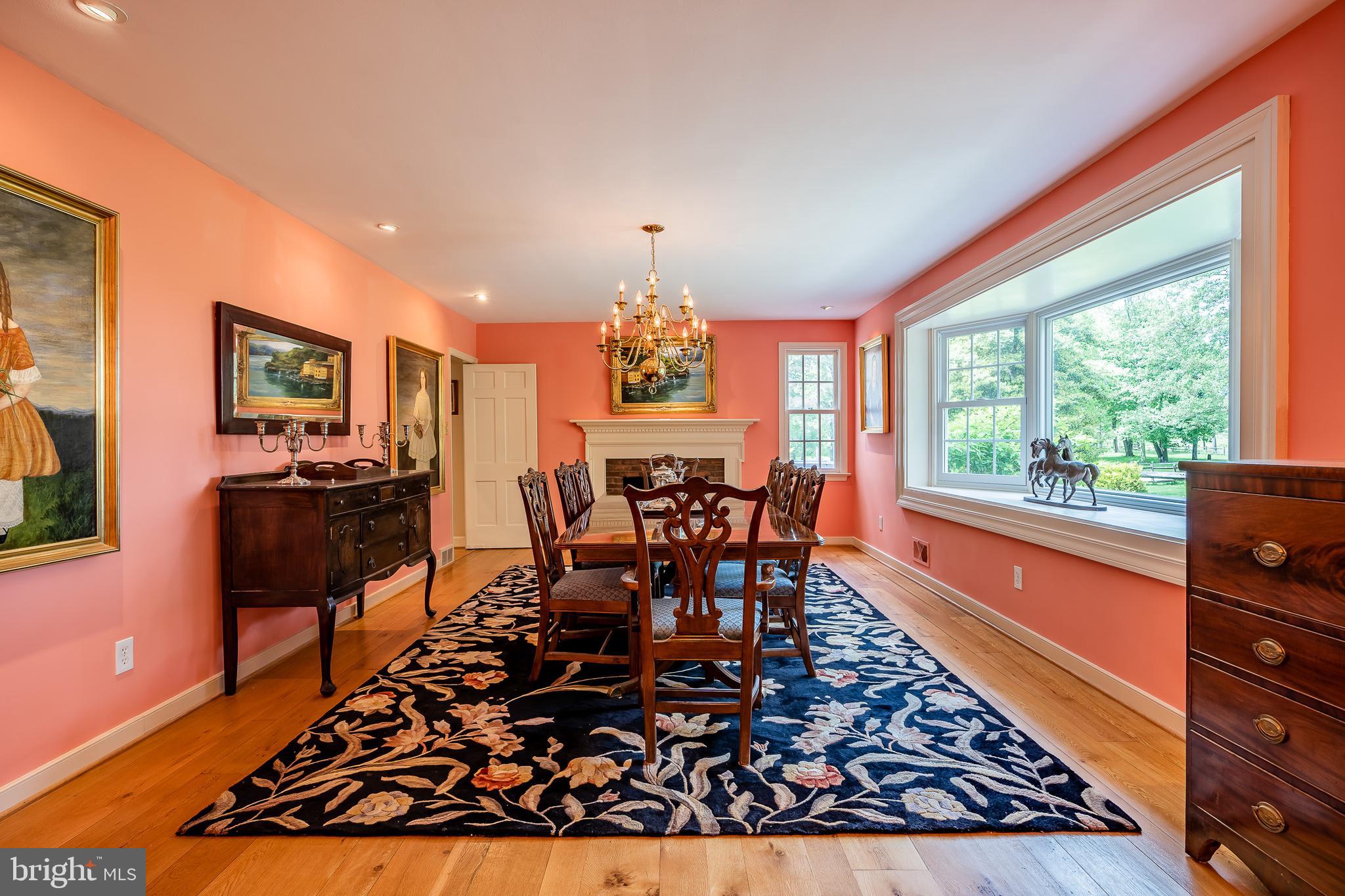 2020 Grubbs Mill Road Berwyn, PA 19312 - Photo 10 of 49 Dining room features a wood burning fireplace
