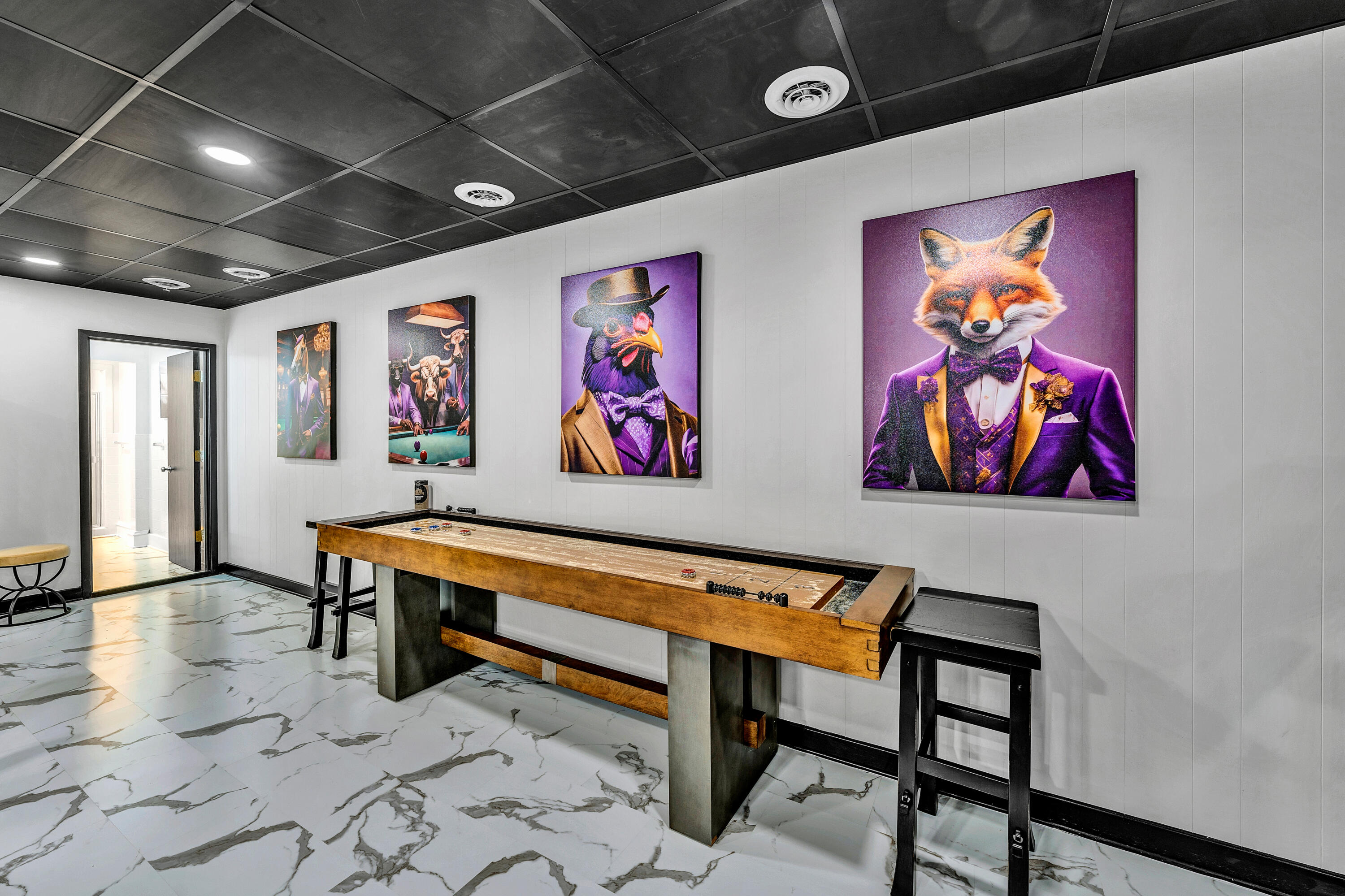 750 Penn Hall Road Union Hall, VA 24176 - Photo 57 of 77 Basement Shuffle Board