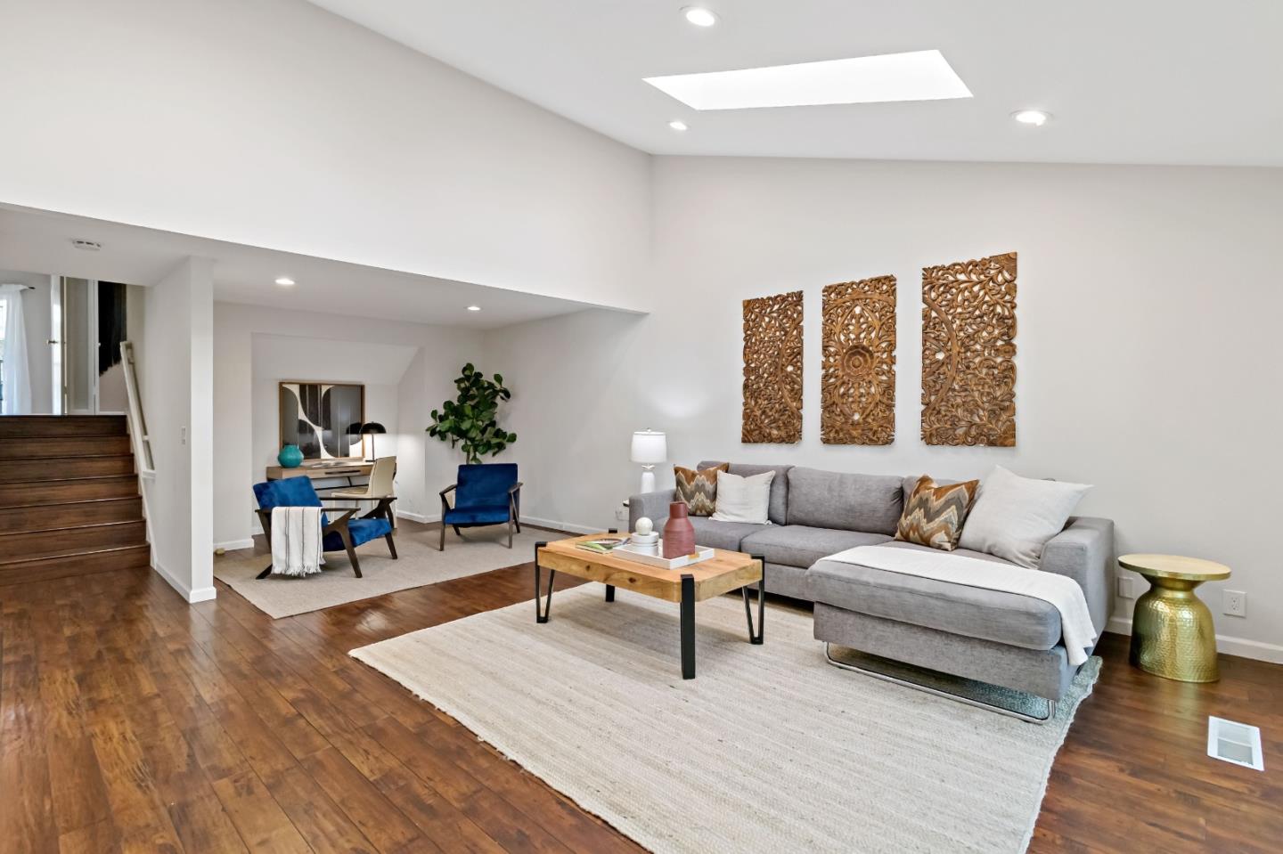 20179 NW Square Cupertino, CA 95014 - Photo 11 of 50 a living room with furniture and wooden floor