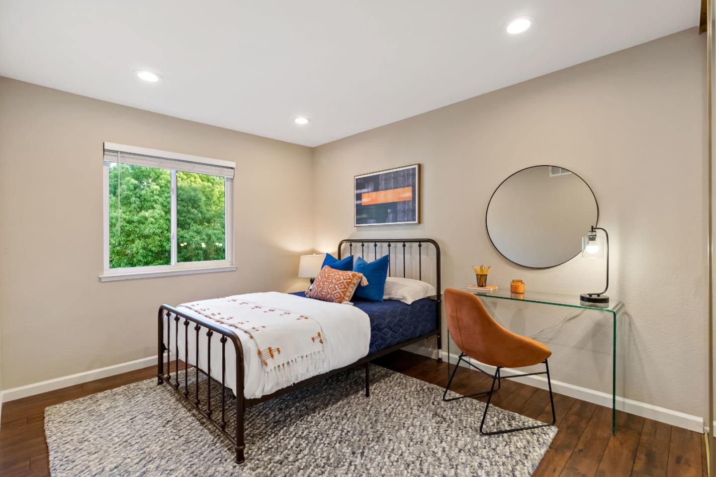 20179 NW Square Cupertino, CA 95014 - Photo 22 of 50 a bedroom with bed and a window