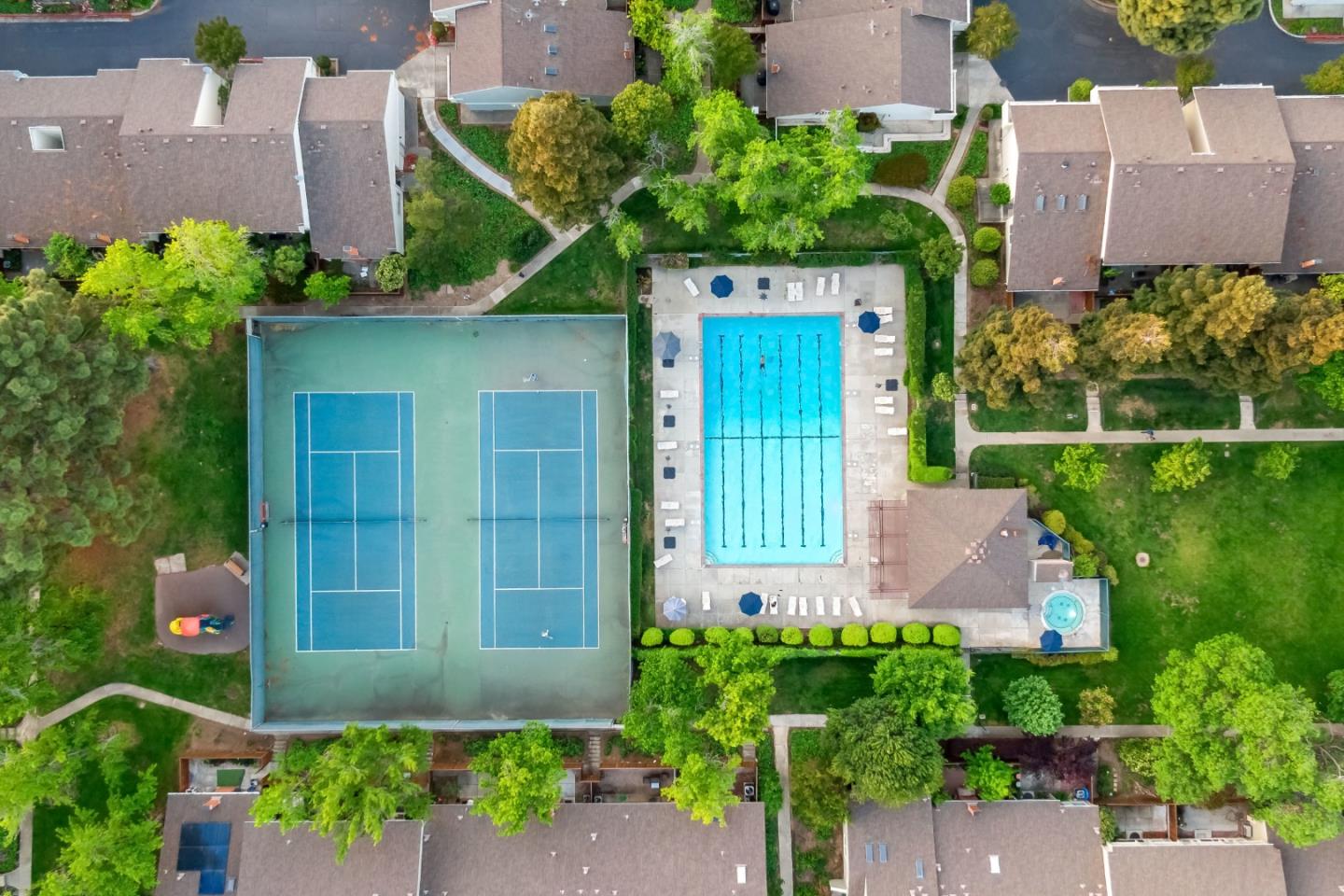 20179 NW Square Cupertino, CA 95014 - Photo 35 of 50 an aerial view of a house