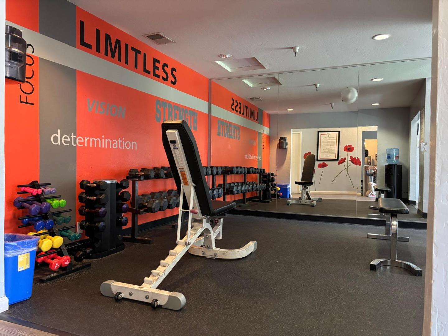 20179 NW Square Cupertino, CA 95014 - Photo 41 of 50 a view of a room with gym equipment