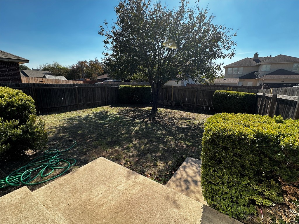 1041 Disraeli Circle Pflugerville, TX 78660 - Photo 3 of 29 a backyard of a house with lots of green space