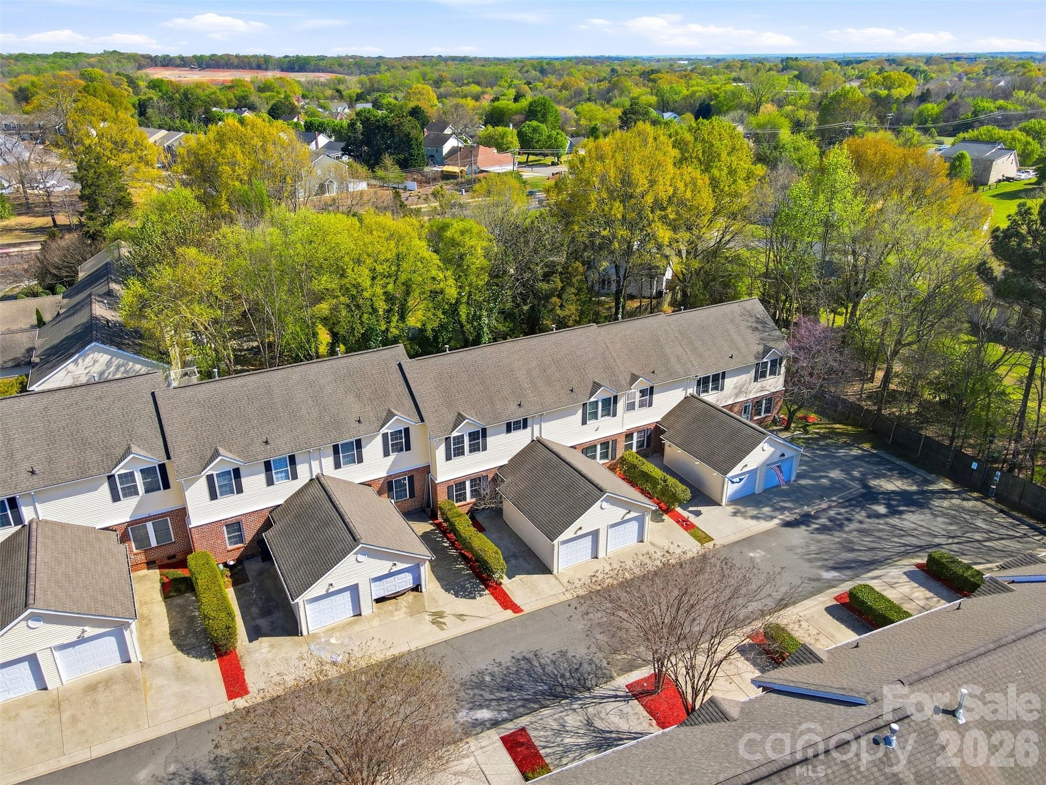 7019 Walnut Ridge Court Charlotte, NC 28273 - Photo 29 of 30 an aerial view of a house with a yard basket ball court and outdoor seating