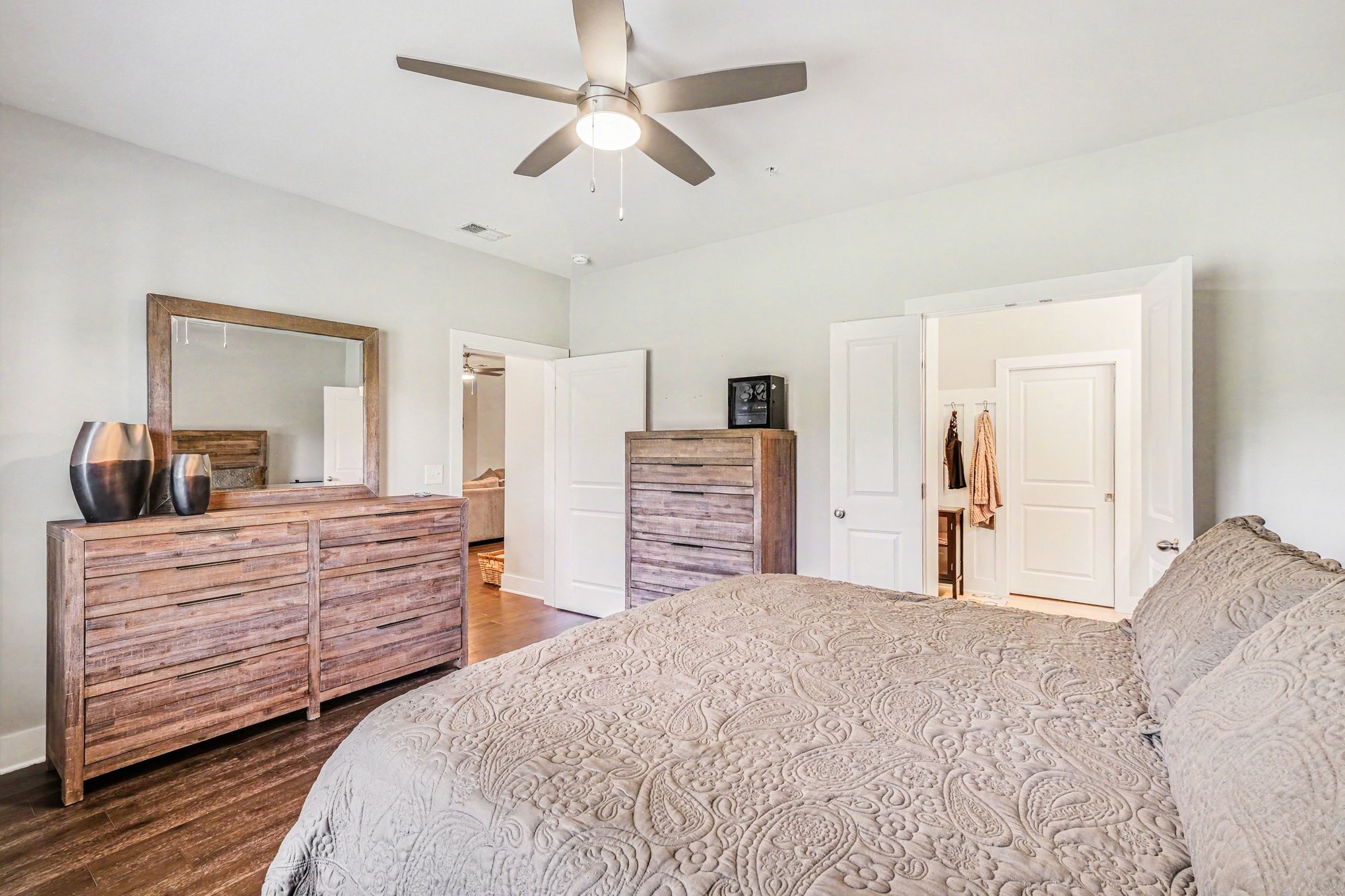 1144 Lock 4 Road, Unit H3 Gallatin, TN 37066 - Photo 14 of 22 a bedroom with a bed and a chandelier