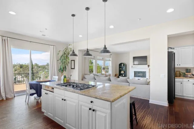 a view of living room with furniture and flat screen tv