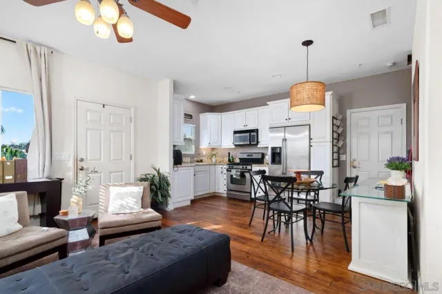 a view of outdoor space with seating