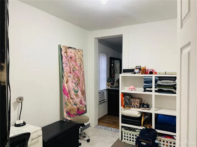 a room with storage and utility