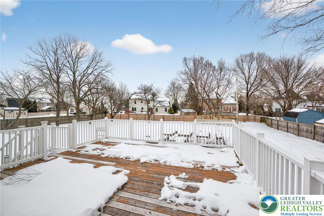 4000 Carter Road Bethlehem, PA 18020 - Photo 42 of 48 a view of backyard with a snow