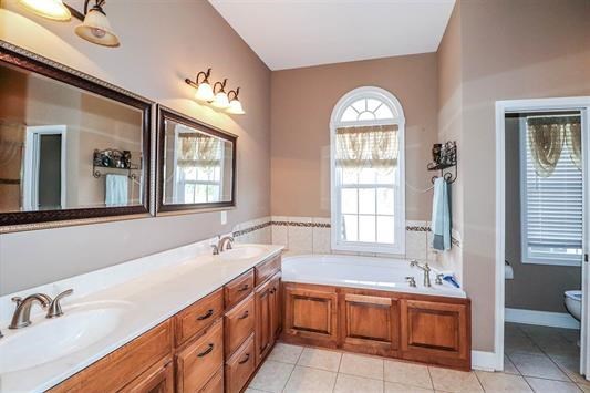 5982 Purple Road Byron, GA 31008 - Photo 22 of 36 a spacious bathroom with 2 sink tub and a mirror