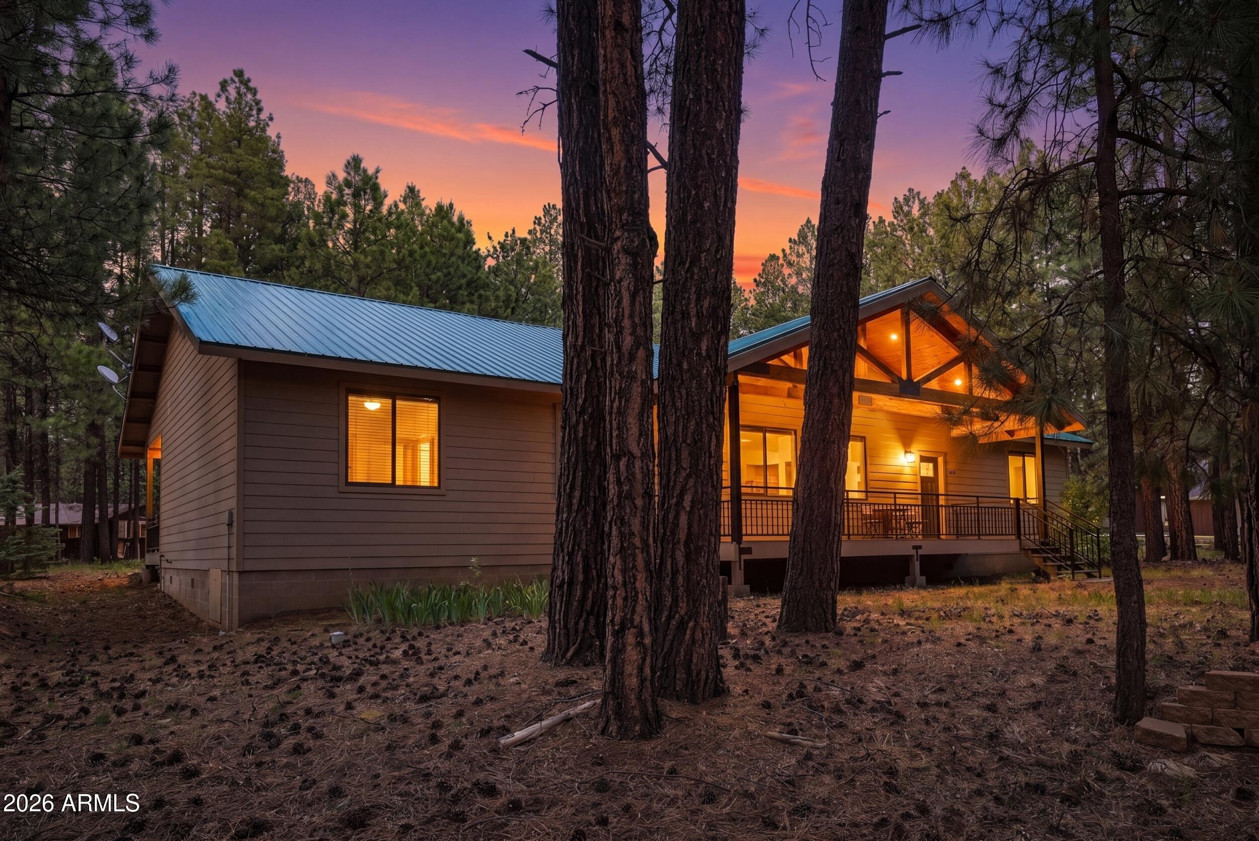 1233 Merzville Road Forest Lakes, AZ 85931 - Photo 5 of 42 HOUSE at Dusk