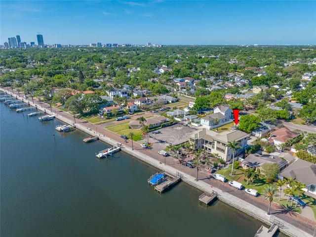 a view of city and ocean