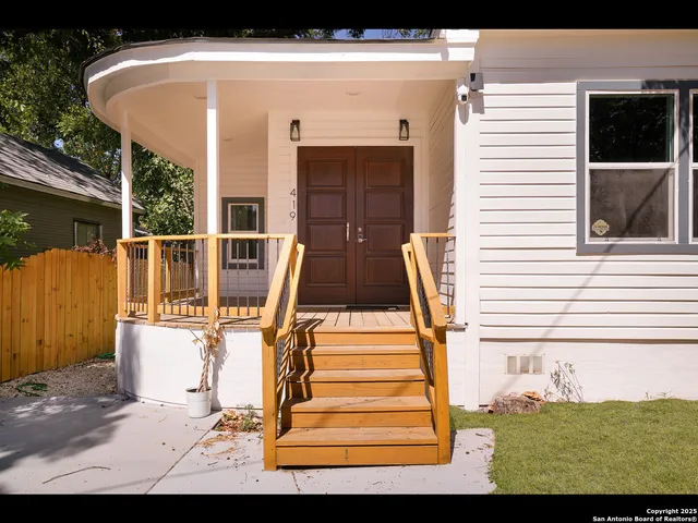 a view of outdoor space and deck