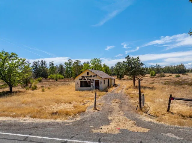 a swimming pool with a yard