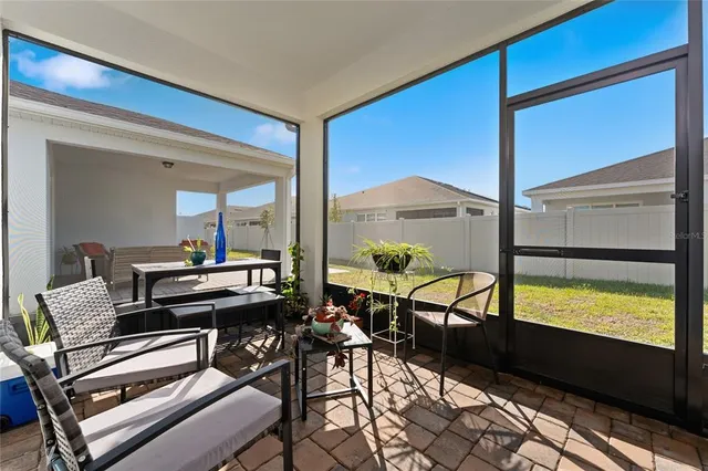 a workspace with furniture