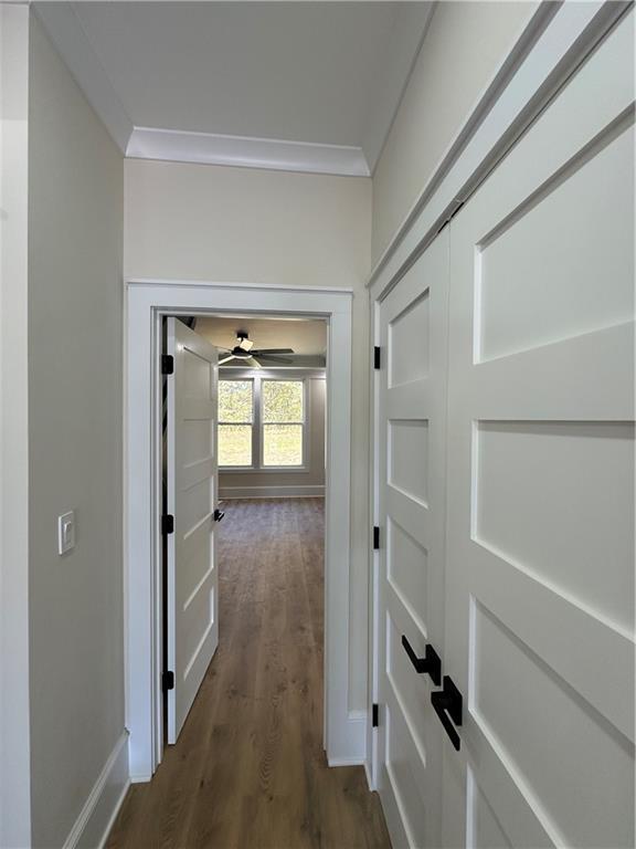 3354 Plainview Road Maysville, GA 30558 - Photo 20 of 50 a view of a hallway view with wooden floor and staircase