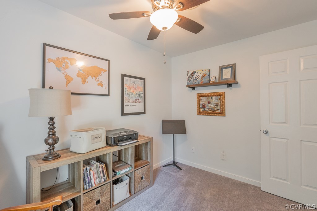5906 Acorn Ridge Court Midlothian, VA 23112 - Photo 28 of 48 a view of a workspace with furniture and a window