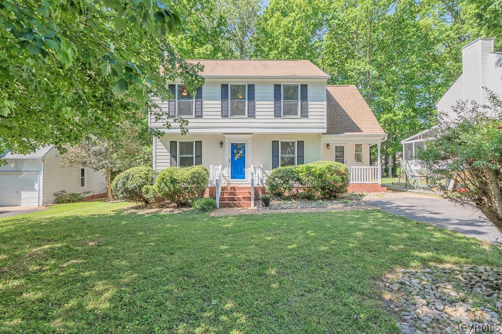 5906 Acorn Ridge Court Midlothian, VA 23112 - Photo 48 of 48 a front view of a house with a yard