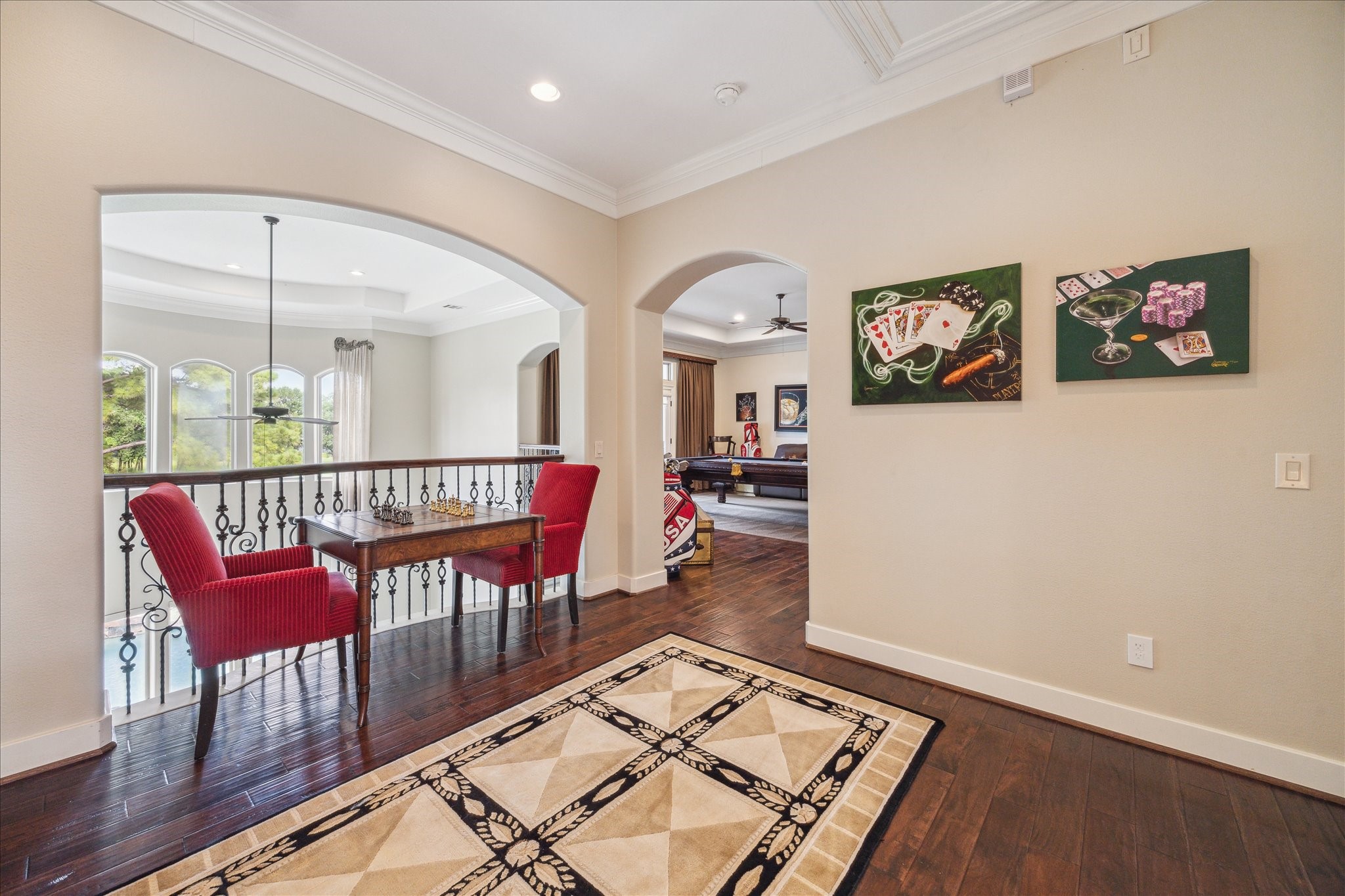 3319 Bridgeberry Lane Houston, TX 77082 - Photo 21 of 50 Second floor landing and balcony overlooking the first floor living room with plenty of natural light