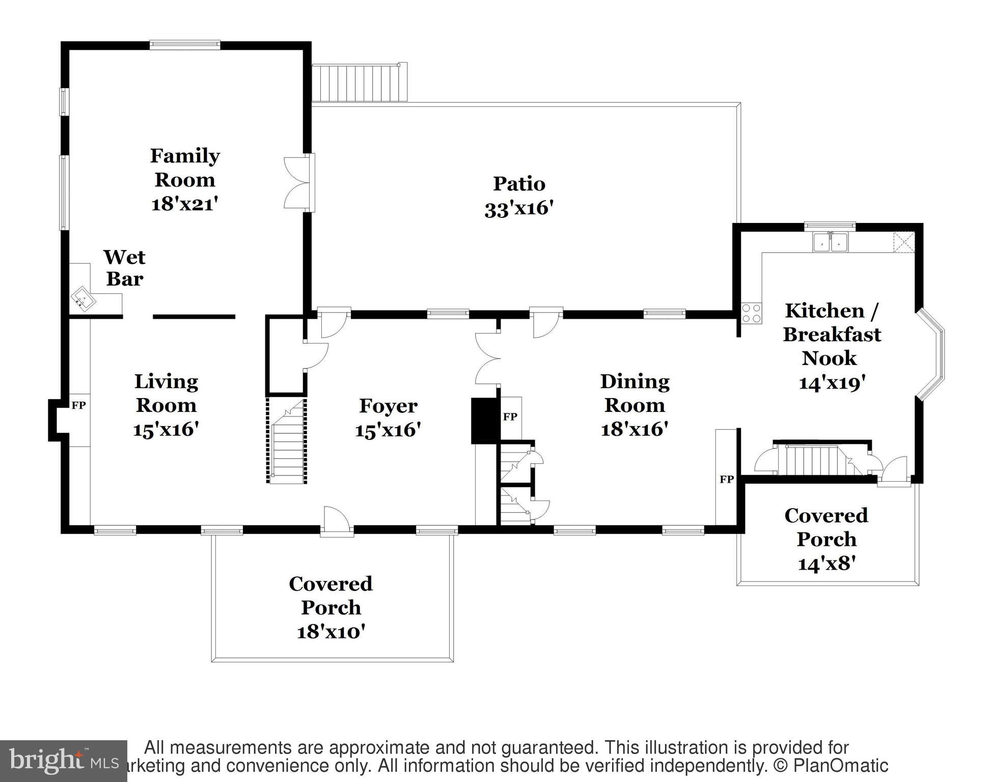 1500 Sacketts Ford Road Warminster, PA 18974 - Photo 41 of 43 Floor Plan: Ground Floor