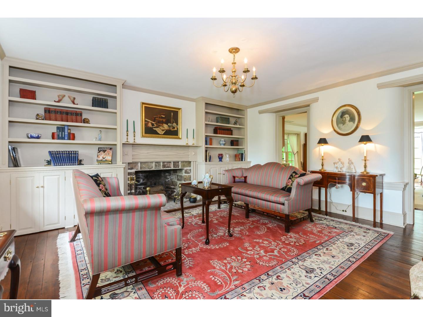 1500 Sacketts Ford Road Warminster, PA 18974 - Photo 6 of 43 Living Room offers Fireplace & Built-ins
