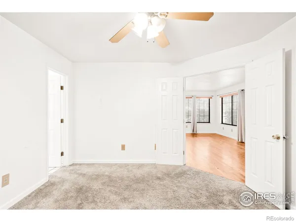 a view of an empty room