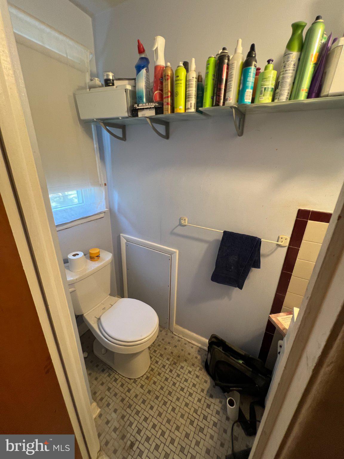 1346 Clarke Road Abington, PA 19001 - Photo 19 of 28 Compact bathroom with vibrant decor.