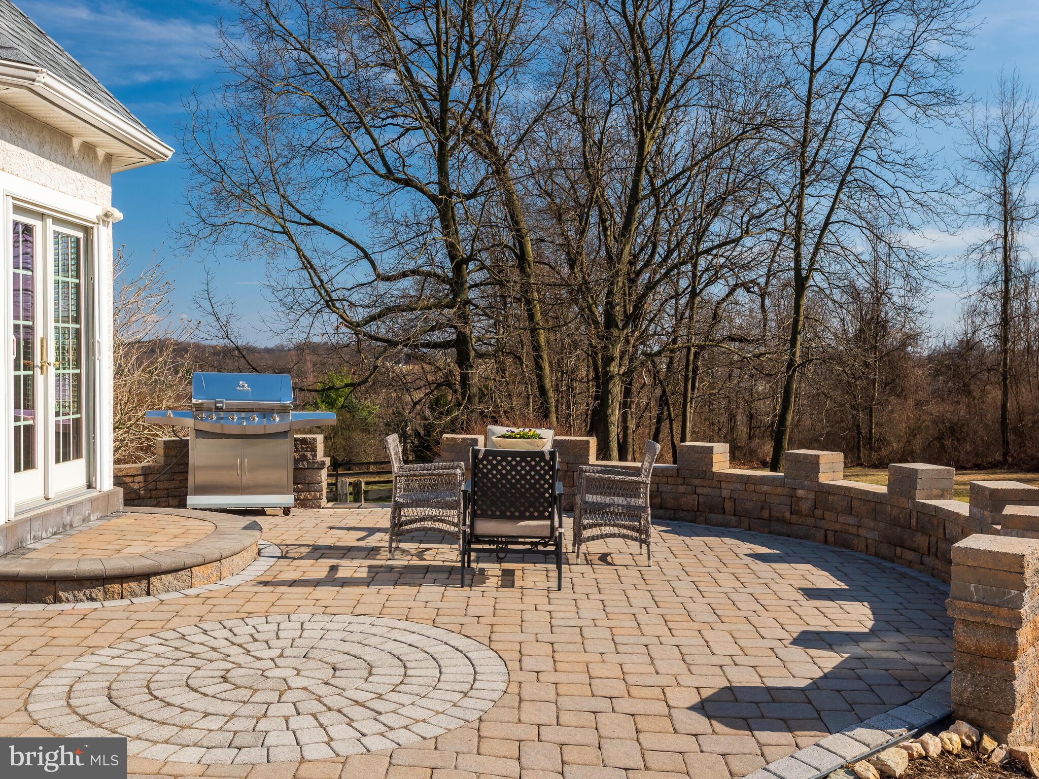 440 Black Horse Road Chester Springs, PA 19425 - Photo 12 of 50 Enticing, Custom Paver Patio