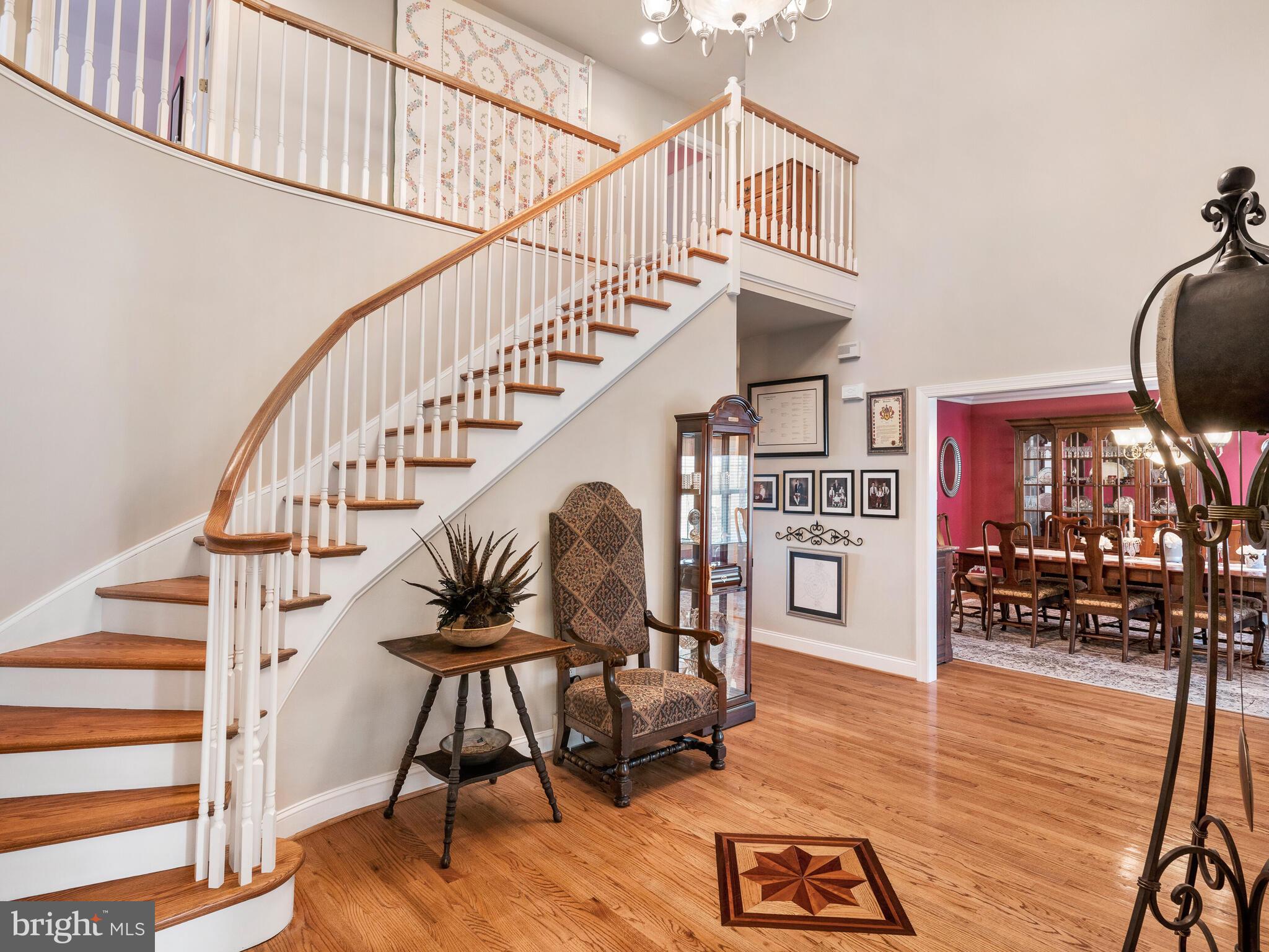440 Black Horse Road Chester Springs, PA 19425 - Photo 29 of 50 Sweeping Curved Staircase