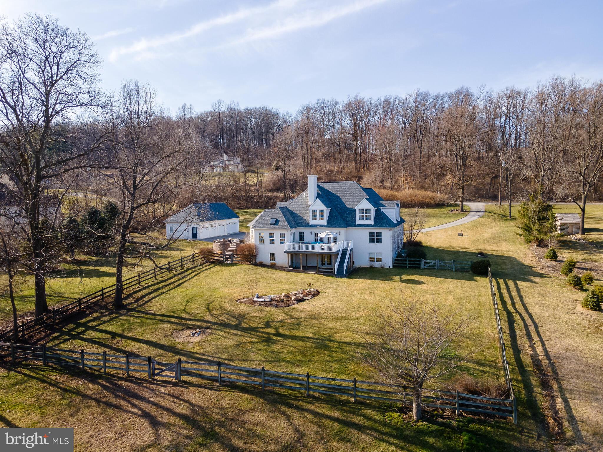 440 Black Horse Road Chester Springs, PA 19425 - Photo 7 of 50 Expansive Fenced and Open Rear Yard Space!