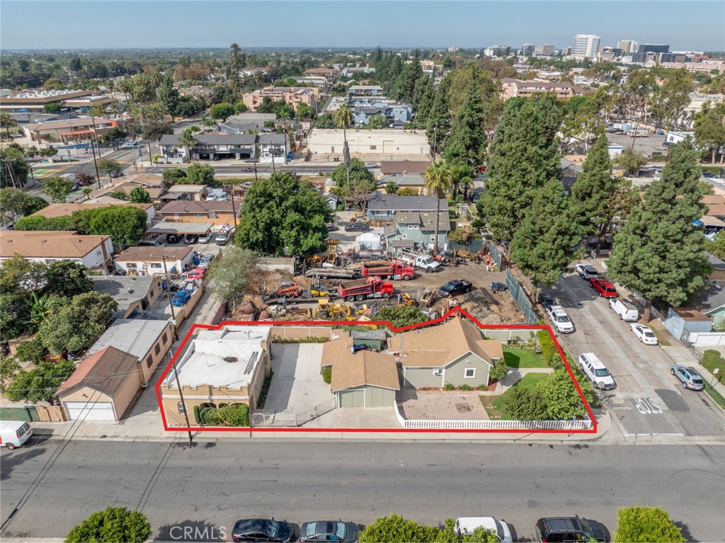 926 East Pine Street Santa Ana, CA 92701 - Photo 9 of 15 an aerial view of residential houses with city view