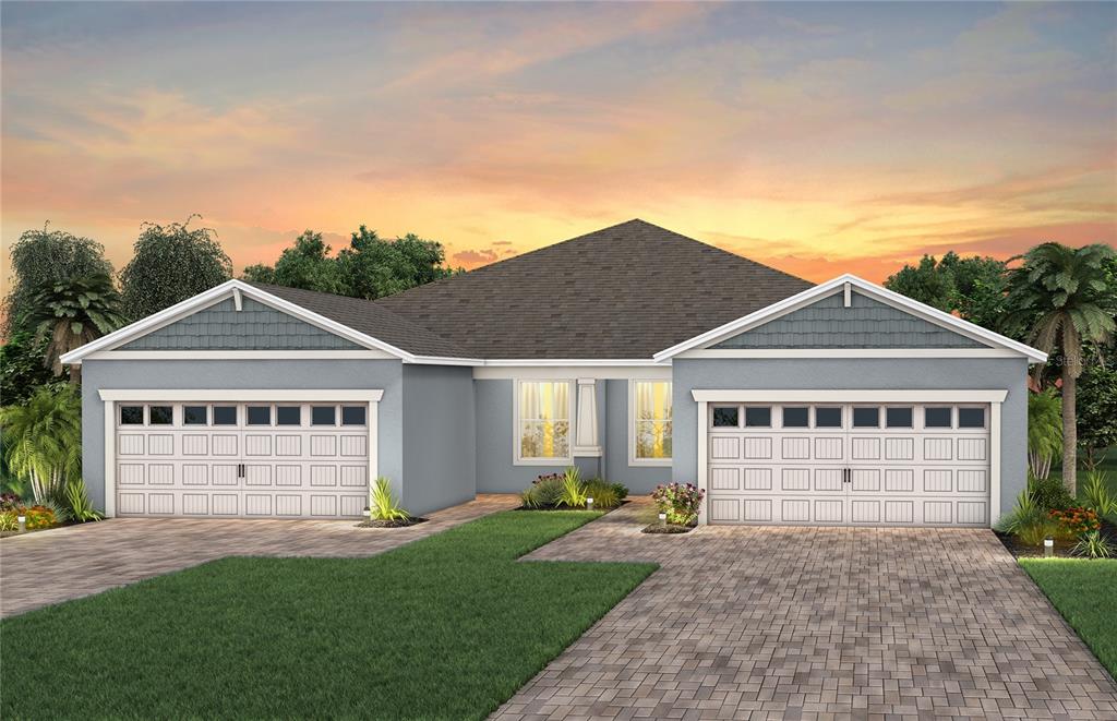 Exterior Design. Artistic rendering for this new construction home. Pictures are for illustrative purposes only. Elevations, colors and options may vary