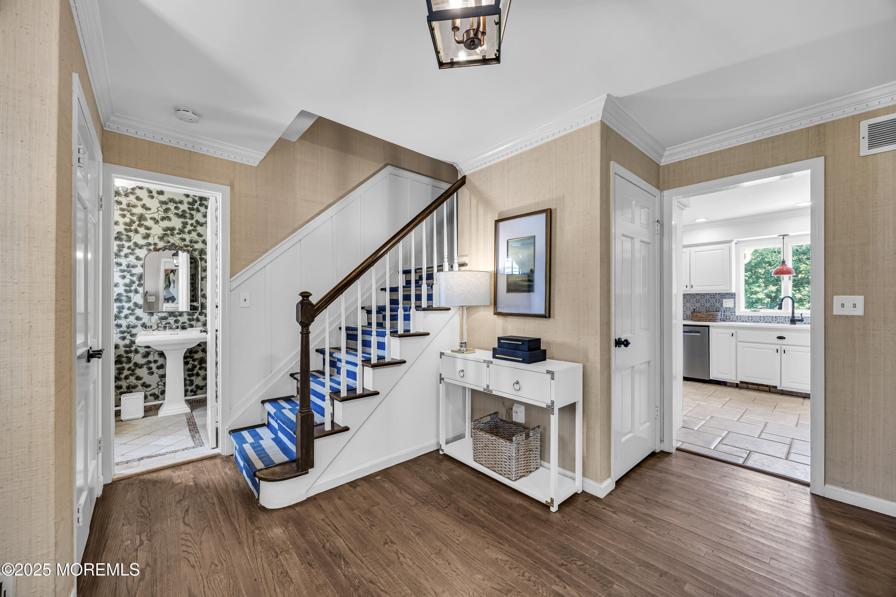 39 Hockhockson Road Colts Neck, NJ 07722 - Photo 20 of 72 a view of entryway and hall with wooden floor