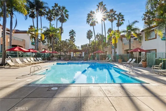 a view of outdoor space patio and swimming pool