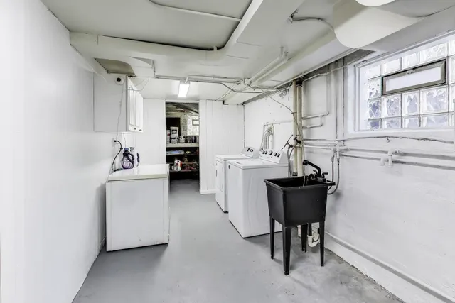 a view of a storage & utility room