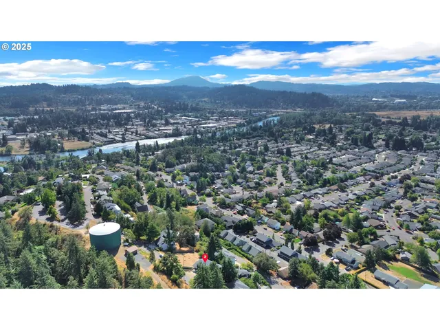 a view of city and mountain