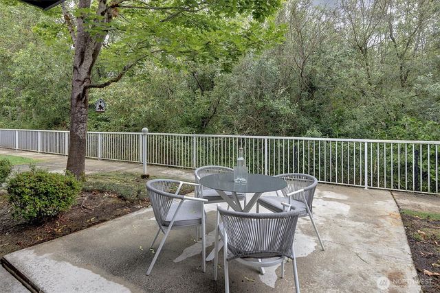 a view of outdoor space and garage