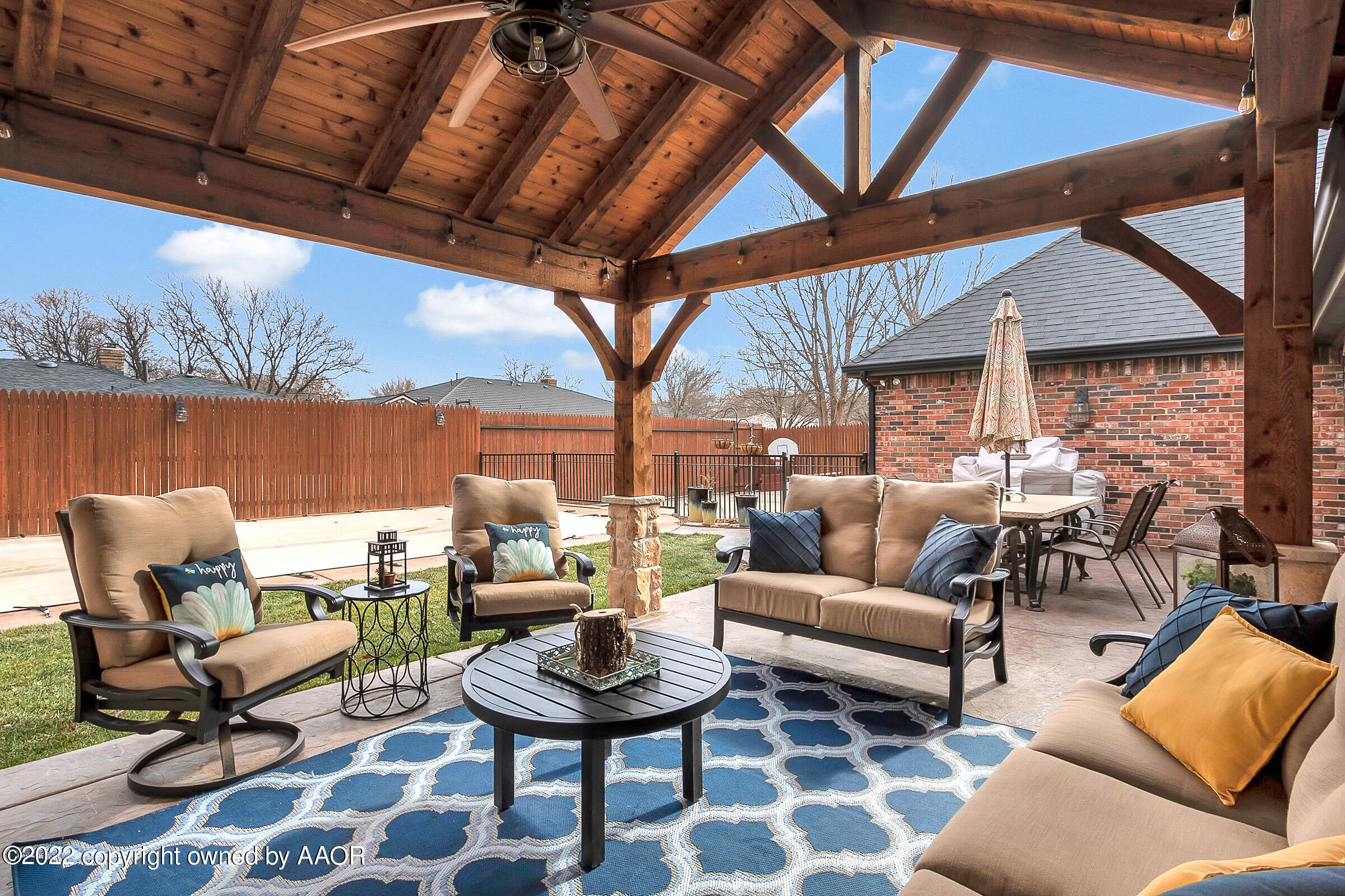 4223 Langtry Drive Amarillo, TX 79109 - Photo 47 of 56 a outdoor living space with furniture and garden view