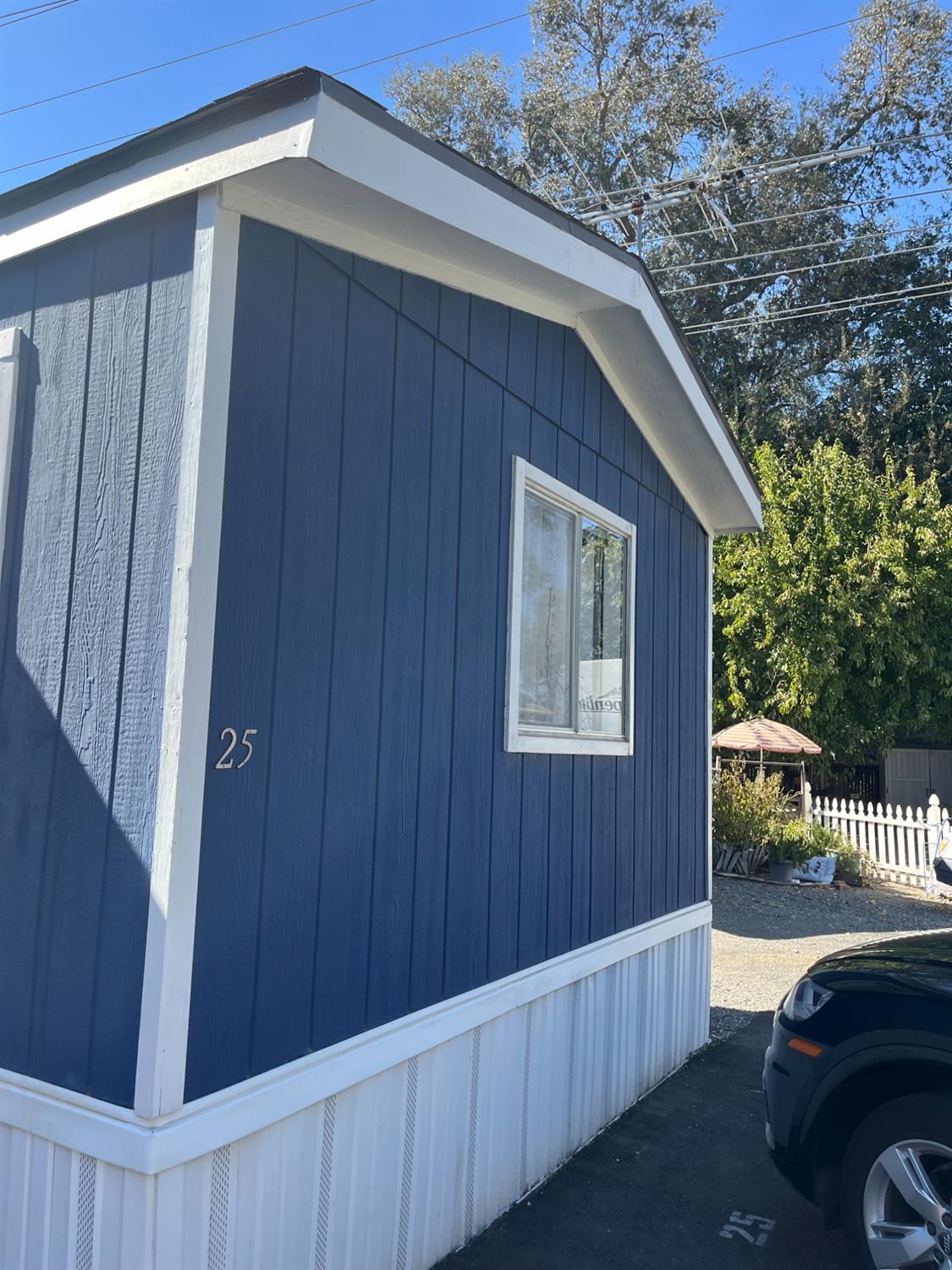 a backyard of a house